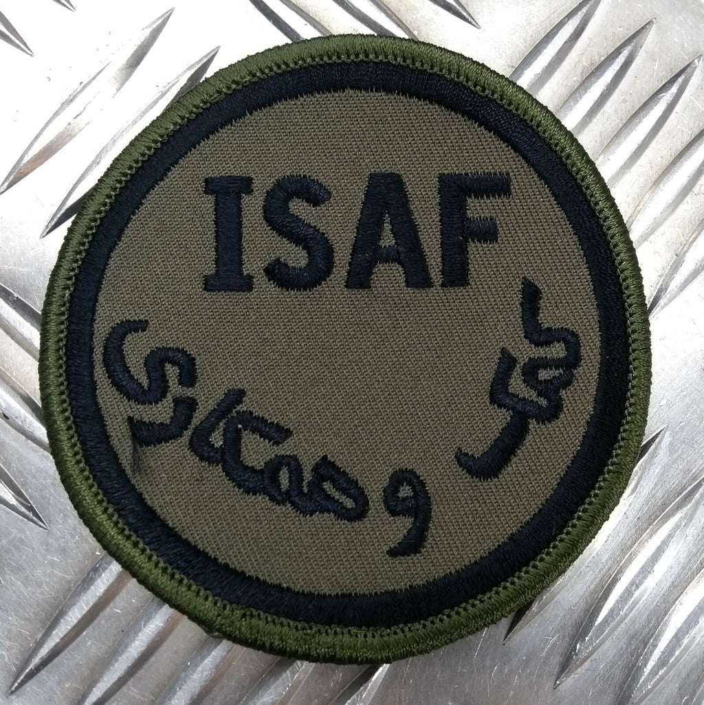 Genuine British ARMY ISAF International Security Assistance Force OD Badge