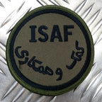 Genuine British ARMY ISAF International Security Assistance Force OD Badge