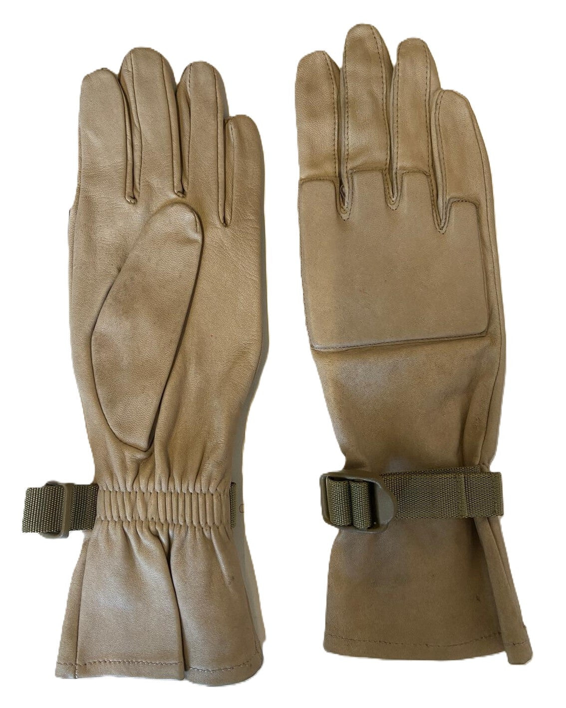 Genuine British Desert Leather Combat Gloves- All Sizes- NEW