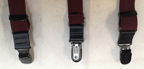 Various Clip-On / Button Elastic Braces / Suspenders Adjustable