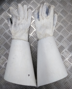 British Army Household Cavalry White Leather Gauntlet Parade Gloves Size 9.5