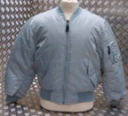 MA1 US Military Style Bomber Jacket Silver - NEW