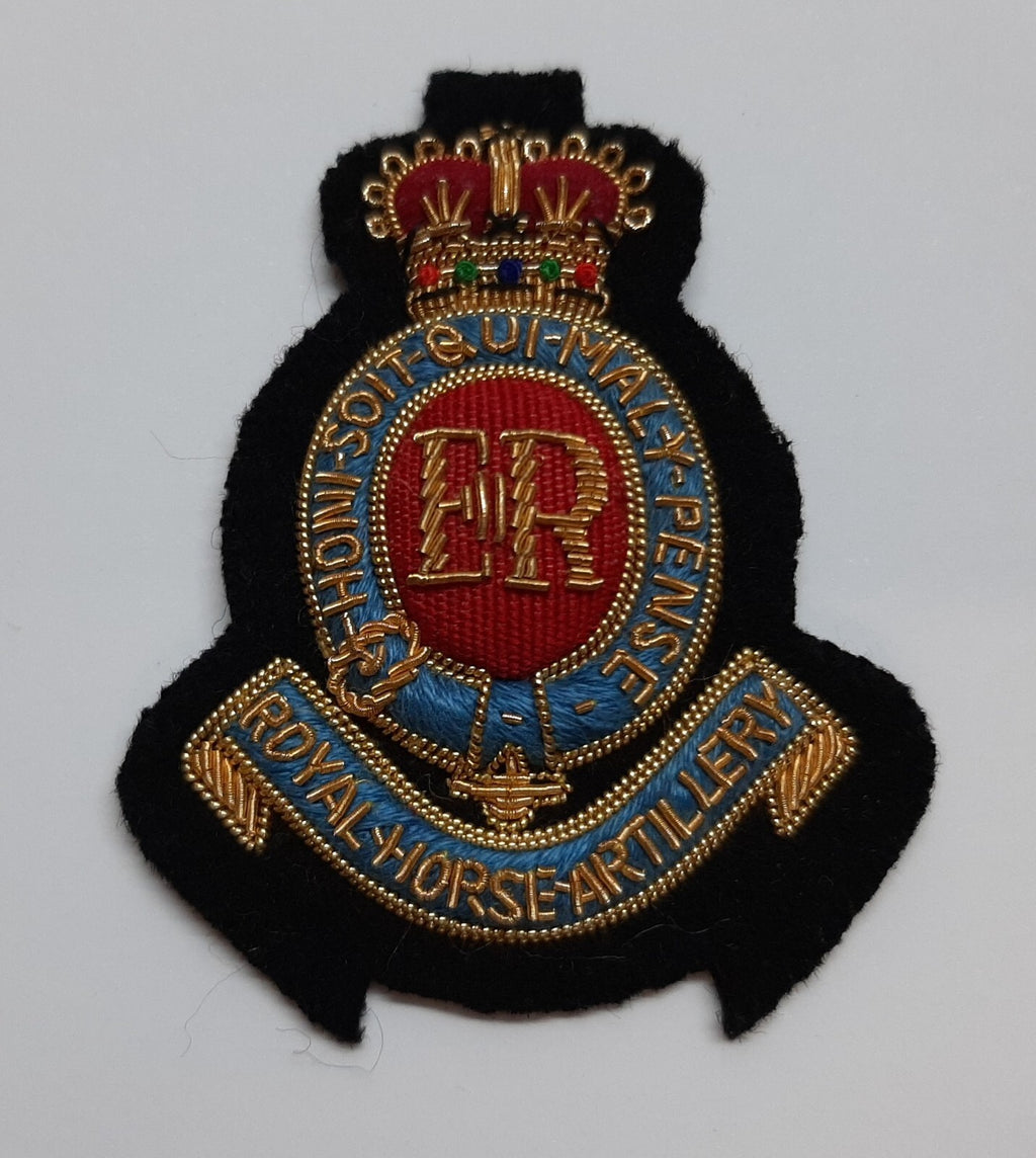 Horse Artillery Badge Hand Embroidered British RHA (3rd Regiment 3RHA)
