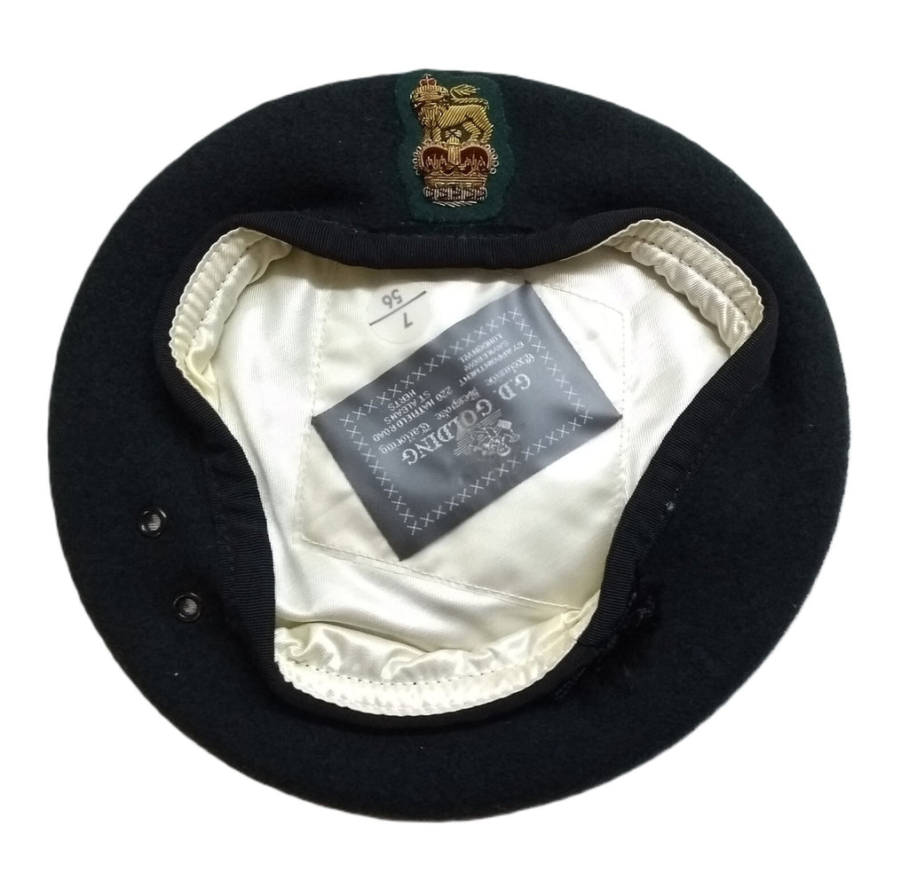 Staff Officer Beret Commando Green British Army Officers Dress By Goldings 56cm