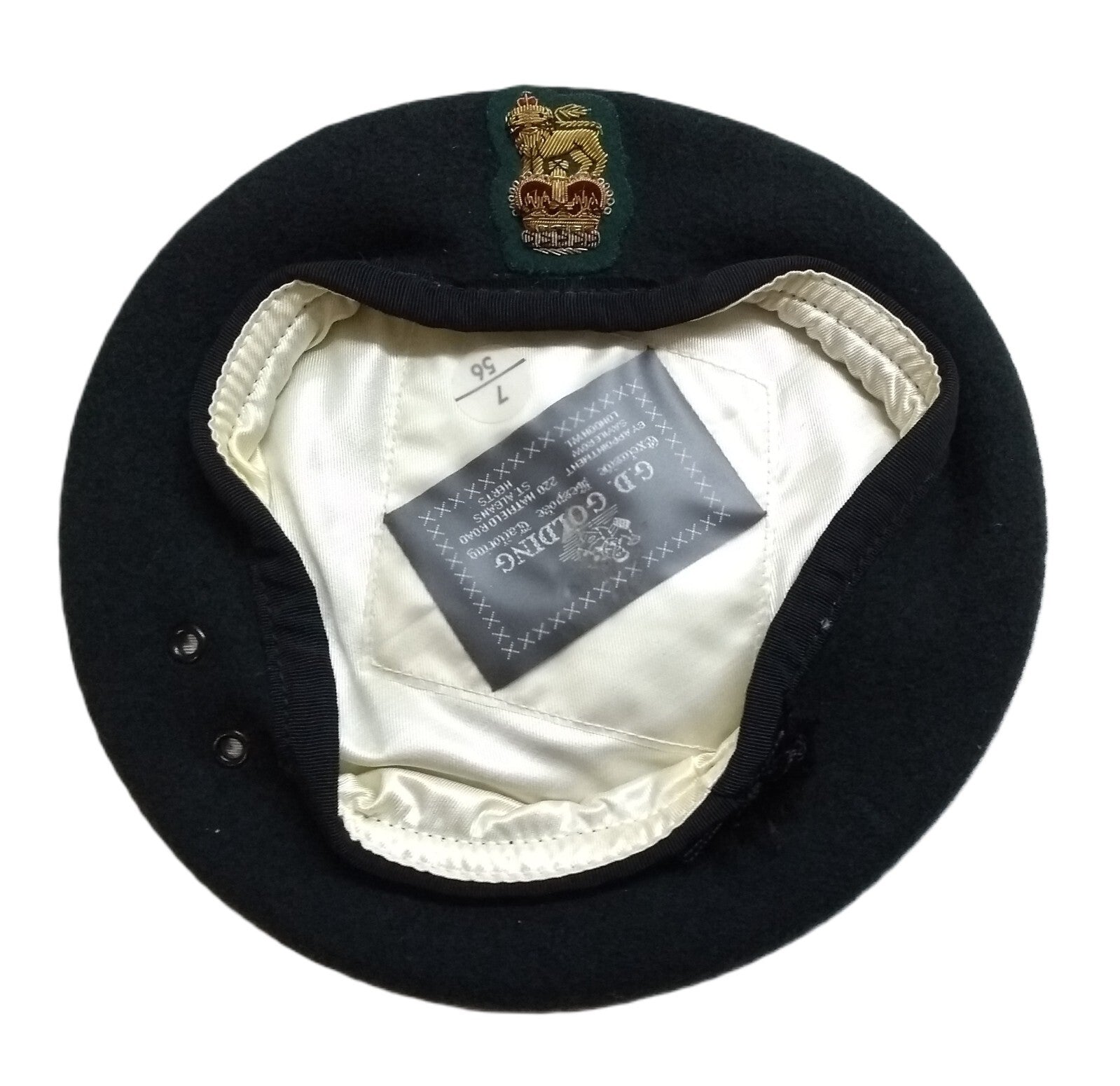 Staff Officer Beret Commando Green British Army Officers Dress By Goldings 56cm