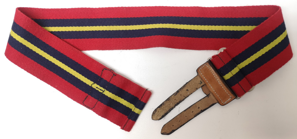 Royal Artillery Stable Belt with Light Brown Leather Straps British Issue