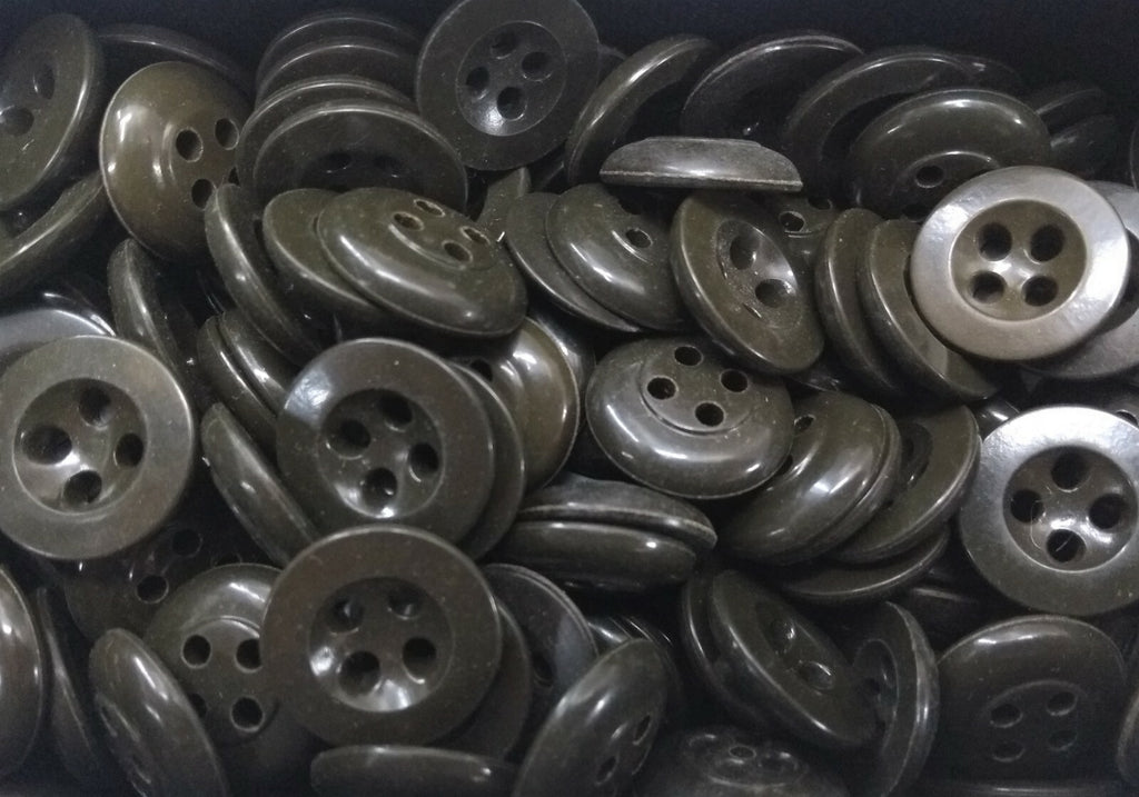 Vintage British Army Buttons For Trousers and Jacket Dark Green