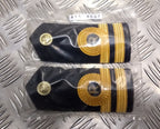 Genuine British Royal Navy RNR Lieutenant Shoulder Boards Complete With Buttons