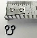 Hook & Eye Vintage x5 Mil-Spec Black Snipe Hook Eye (Eye Side Only) - NEW