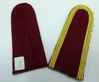 Senior Officer Shoulder Boards Abu Dhabi Obsolete Stock Maroon Melton Gold Braid