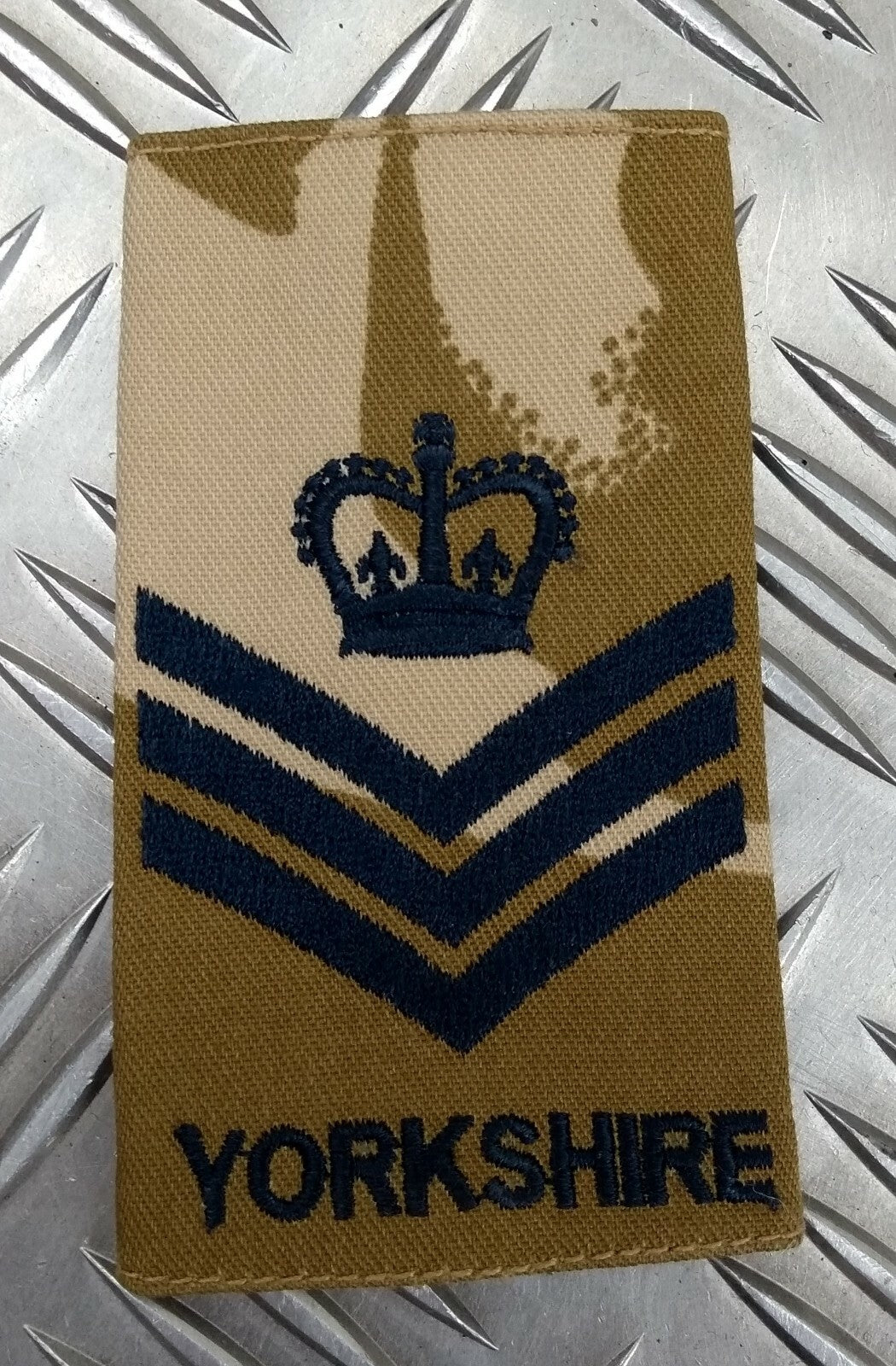 Genuine British Army Desert Camo Yorkshire Rank Slide Various Ranks - NEW