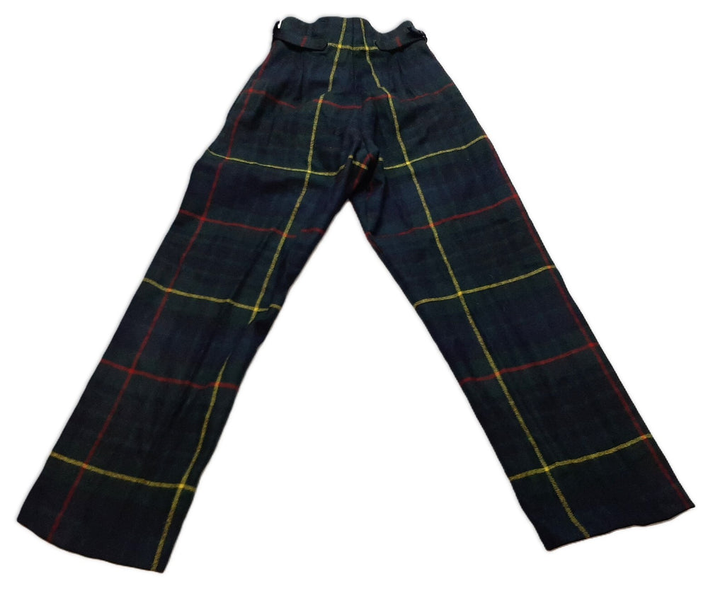 Vintage Army Trews No8 British Scottish Tartan Hunting Stewart SDG QVS Pattern