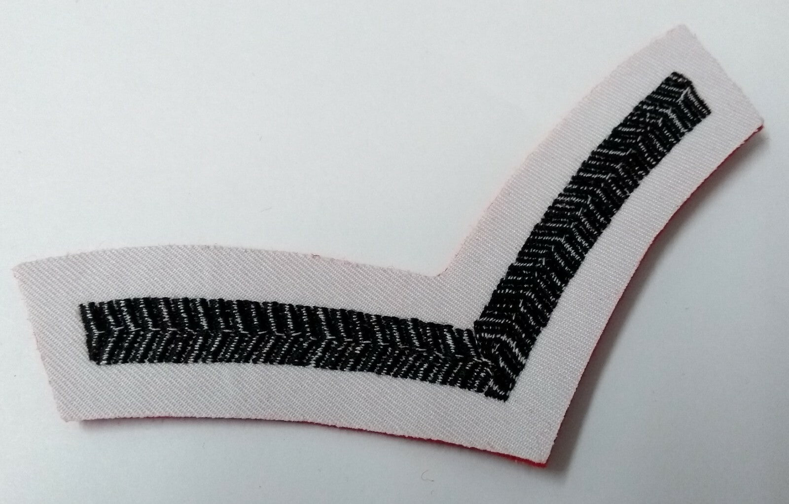 Gurkha Style Rank Patch Lance Corporal Chevrons Stripes On Scarlet Felt