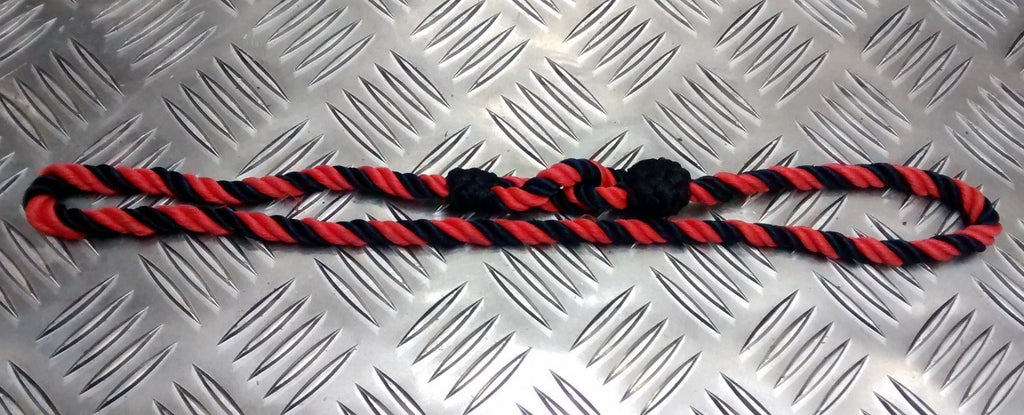 AGC 4 Ply Single Cord Lanyard Red and Dark Blue Mens & Womens Genuine British