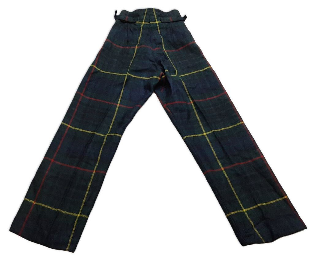 Vintage Army Trews No8 British Scottish Tartan Hunting Stewart SDG QVS Pattern
