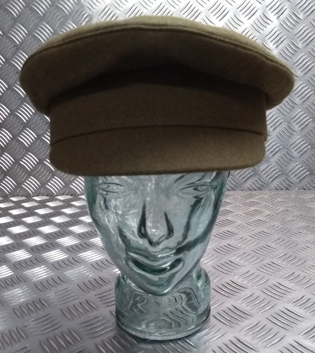 No2 Dress Hat Vintage Khaki / Green Old Pattern By H E Glover of England 61cm