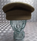 No2 Dress Hat Vintage Khaki / Green Old Pattern By H E Glover of England 61cm