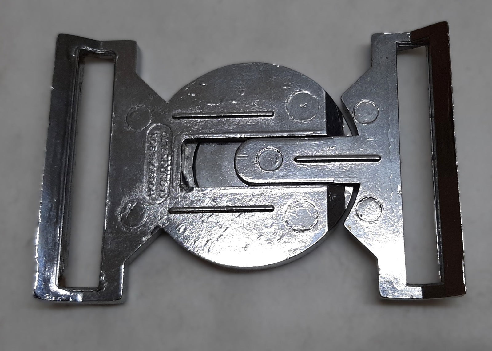 Hobson Chrome Locket Unknown Buckle for Stable and Parade Belts 62mm