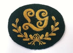 Genuine Vintage British Army Green Gold Wire Braided Lewis Gunner Patch