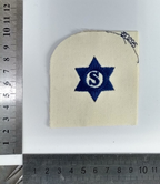 Steward Qualification Embroided Patch Genuine British Royal Navy Blue on White