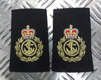 Naval CPO Epaulettes RN Type Shirt Sliders Chief Petty OFC -- 1 Pair