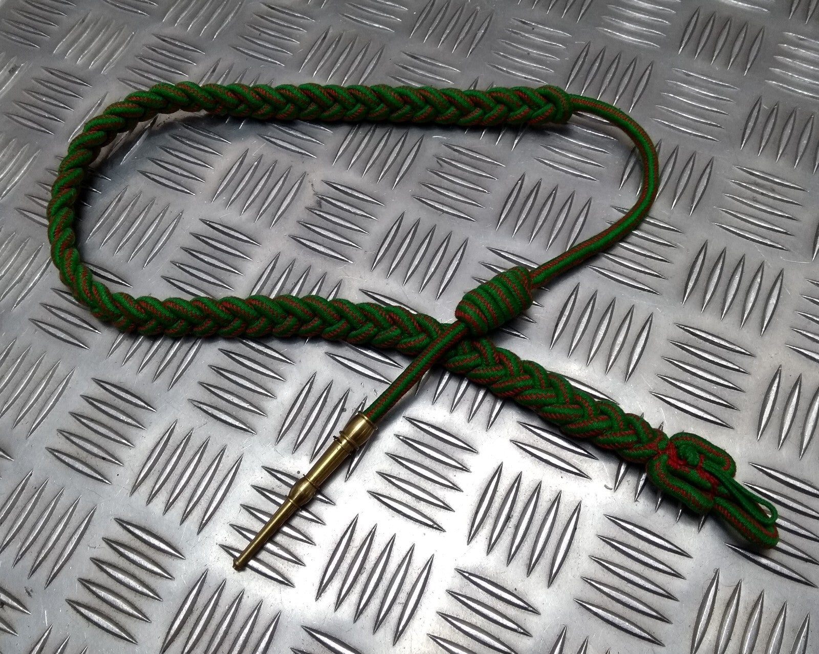 Vintage Aiguillette Officers Dress Cord For Ceremonial & Parade Gold Tip Ends