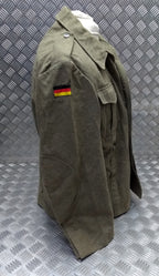 Vintage Field Jacket German Army 1960s Pattern Wool Serge Bundeswehr 104cm
