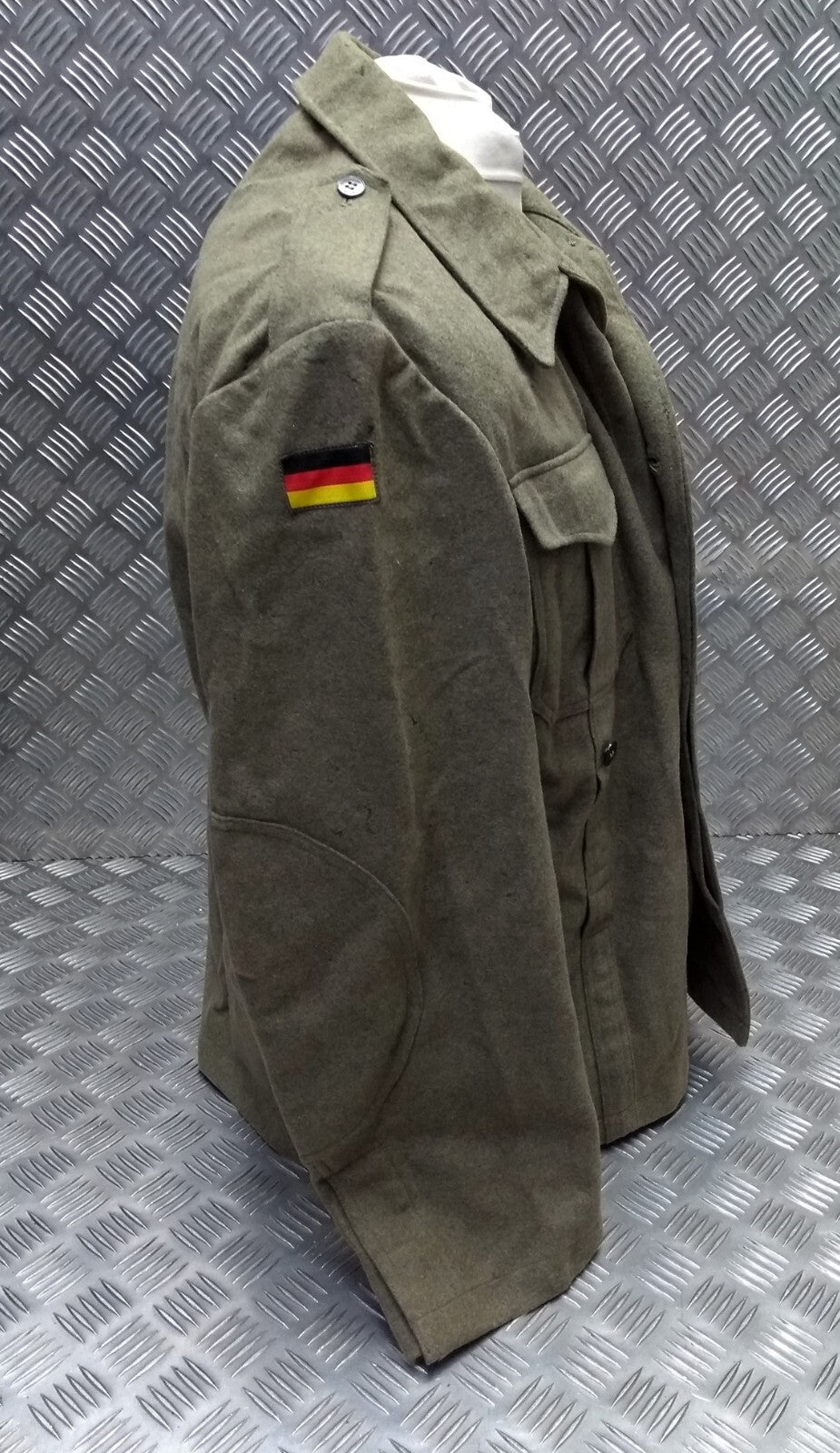 Vintage Field Jacket German Army 1960s Pattern Wool Serge Bundeswehr 104cm