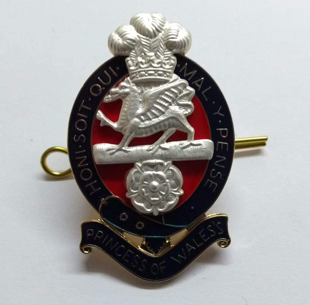 PWRR Hat Badge Officers British Army Insignia Princess of Wales Regiment