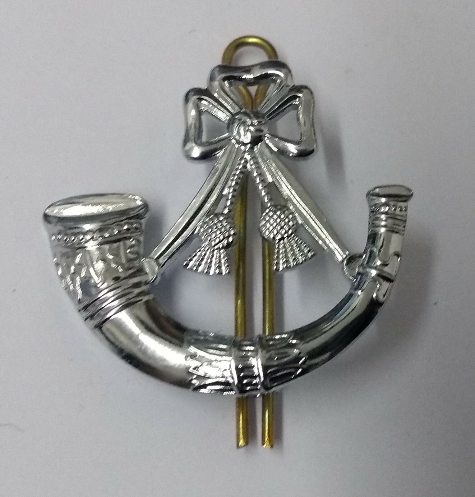 Genuine British Light Infantry Cap / Beret /Hat Split Pin Metal Badge LI - New