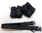 UKSF Stealth Load Carrying Duty Belt and 2 Double Utility / Ammo Pouches British