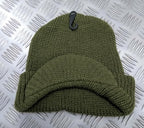 Green Peak / Peaked Beanie Hat / Radar Cap - One size - BRAND NEW