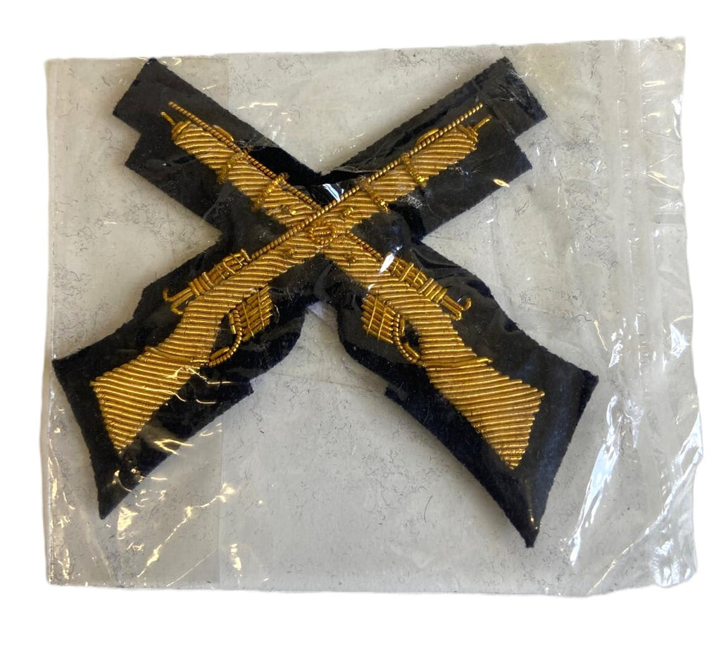 Skill at Arms No1 Badge Qualification Gold Wire Braided Sew On Badge - NEW