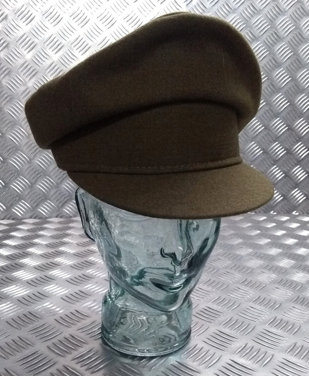 No2 Dress Hat Vintage Khaki Green No Badge Woman's Version Size 57cm