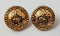 Genuine Issue Navy Eagle and Anchor Insignia Ring Back Buttons X2 NEW