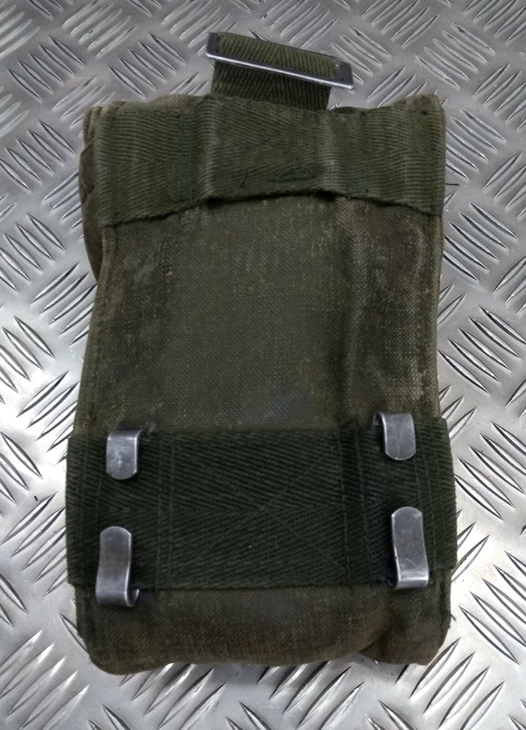 Genuine Vintage M39 Swedish Military Green Webbing Side Utility / Ammo Pouch G2