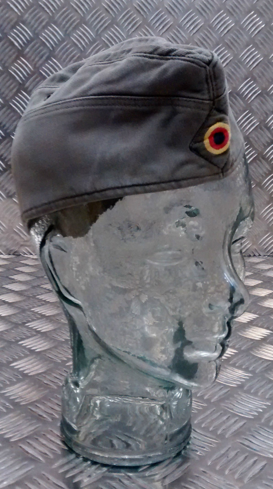 Genuine German Army Bundeswehr Moleskin Forage Flat/Envelope Hat. Green