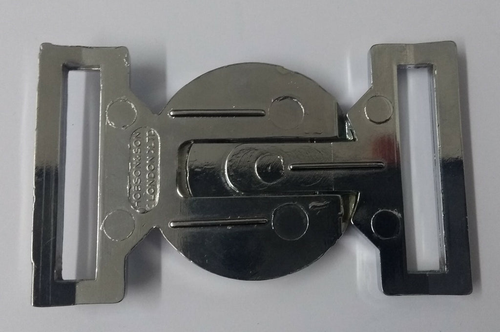 "DIEU ET MON DROIT" Ceremonial Chrome Buckle Locket