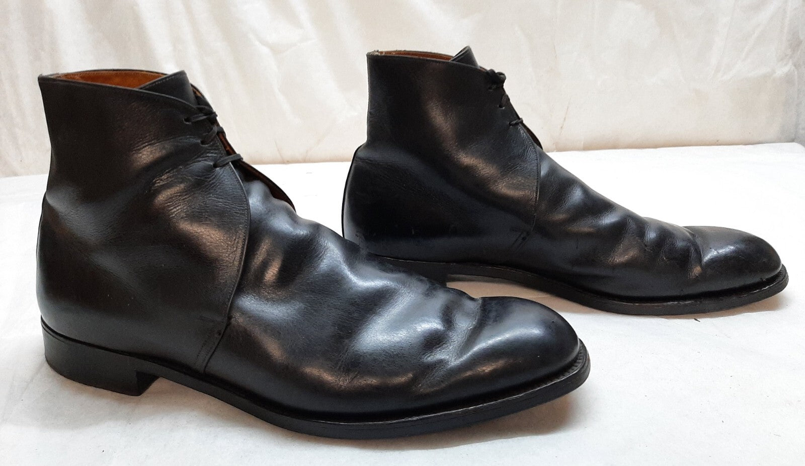 Vintage George Boots British Army 1960s Pattern With Spur Box Housing UK 14L