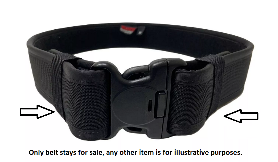 Bianchi Black Nylon Belt Keepers for Duty Belts 1 pair