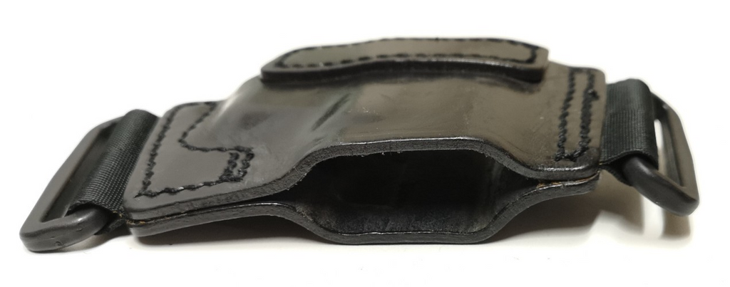 PWL 315 Black Leather Ambidextrous Covert / Hip Holster Sleeve for G17
