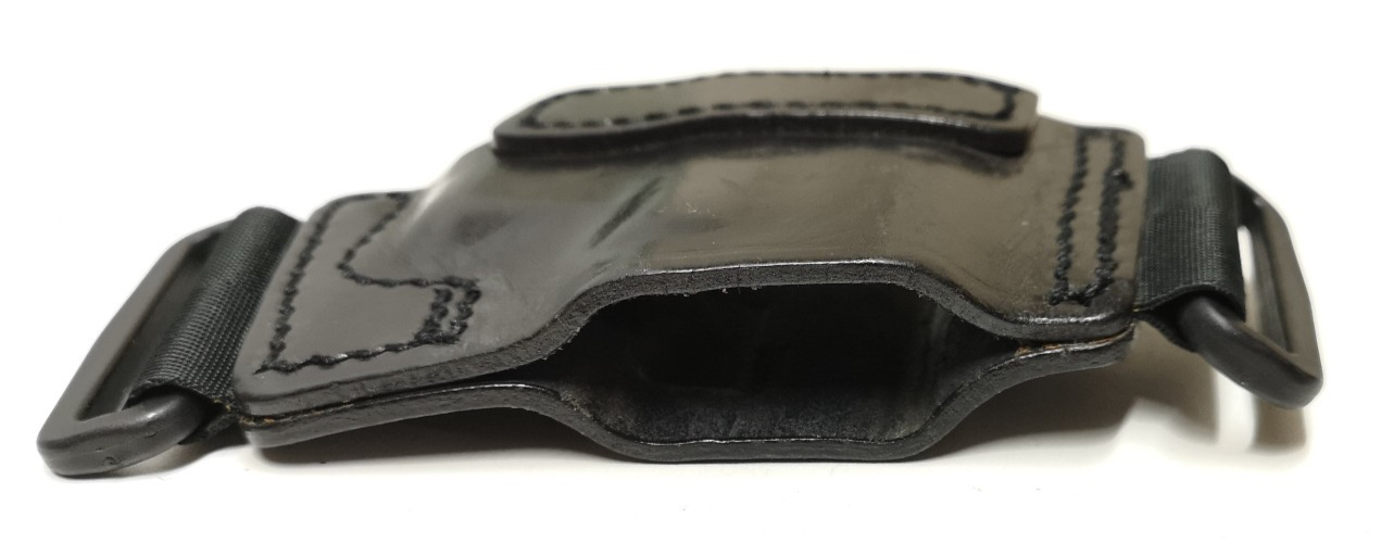 PWL 315 Black Leather Ambidextrous Covert / Hip Holster Sleeve for G17