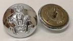 Royal Wiltshire Yeomanry Queen's Crown Silver Colour Buttons 40L British Army x4