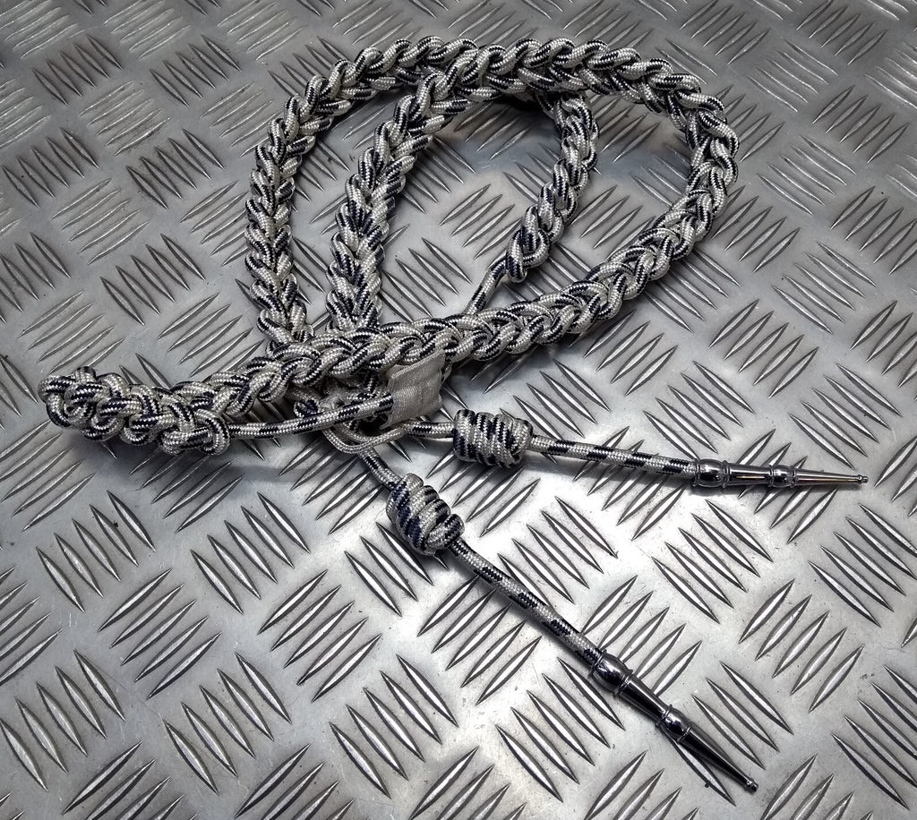 Oman Silver Aiguillette Senior Officer Blue Fleck Ceremonial UK Made