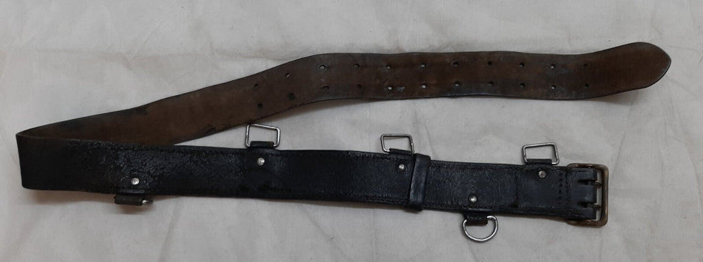 Vintage Belt Double Prong Buckle With Sam Browne Fittings Size 27-38"