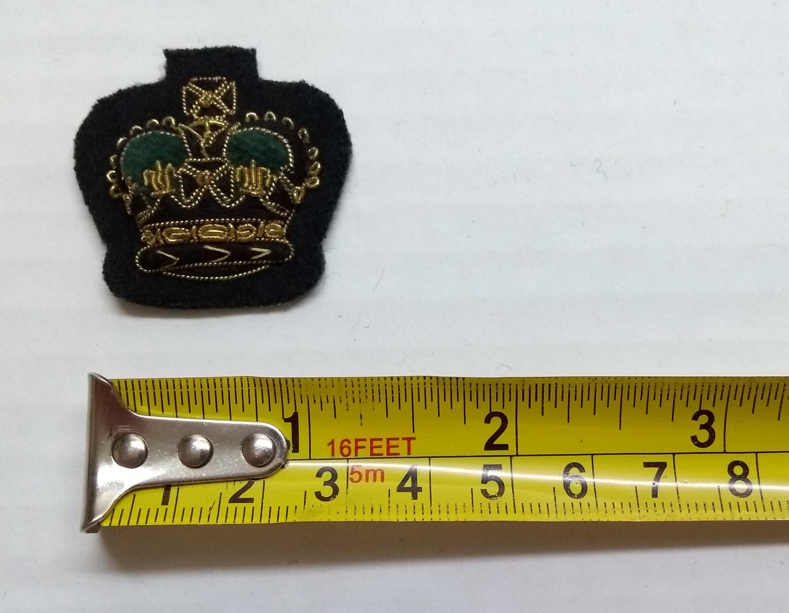 Staff Sergeant Crown No1 SSGT Rifles British Army Hand Embroidered Arm Patch