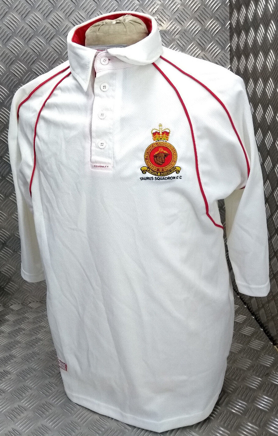 Fearnley Cricket Shirt with Taurus Squadron CC Cricket Club Medium or Large