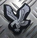 Genuine British Issue Army Air Corp Eagle Badge White Braid APOR1AC
