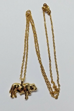 Genuine British Made 18" Fine Chain Gold Coloured Necklace & Bull - NEW