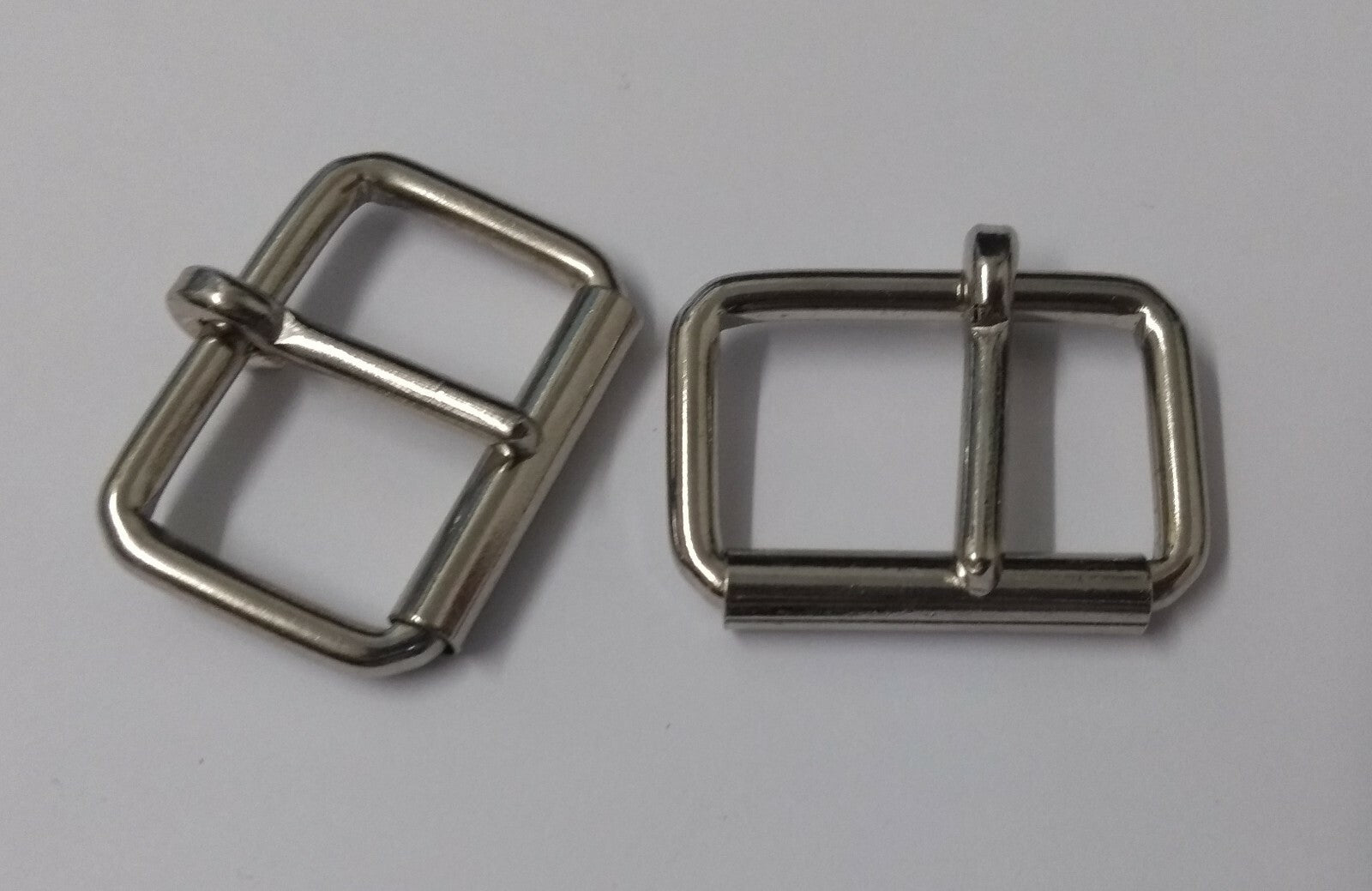 Genuine British Issue 1" Nickel Plated Small Roll Buckles X2 STD256